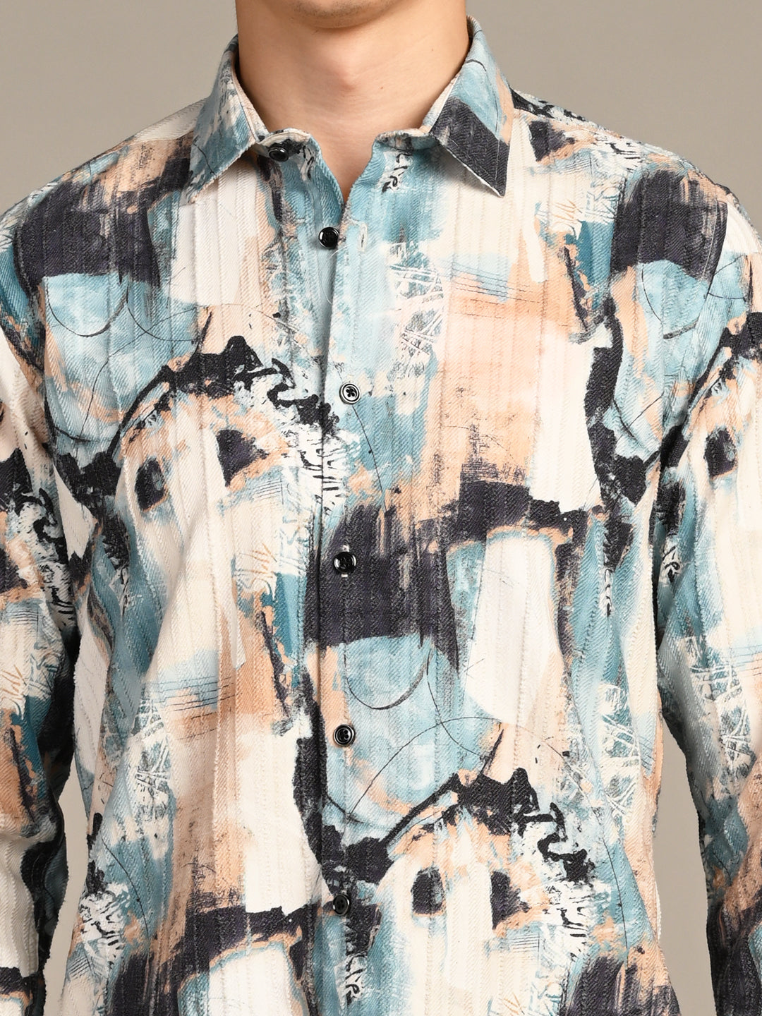 Killer Men Off White Printed Straight Fit Shirts