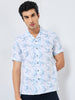 Killer Men Light Green  Printed Regular Fit Shirts