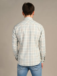 Killer Men Green Checks Slim Fit Shirts