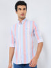 Killer Men Red Stripe Slim Fit Shirts
