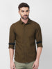 Killer Men Dark Mustard Checks Slim Fit Shirts