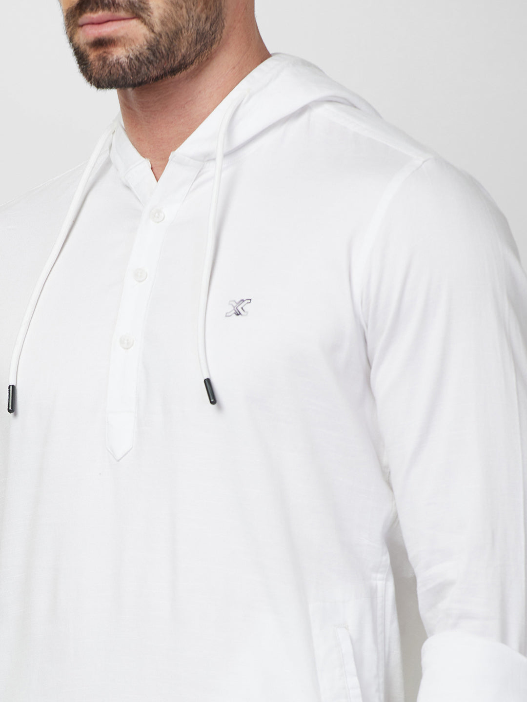 Killer Men White Solid Slim Fit Shirts