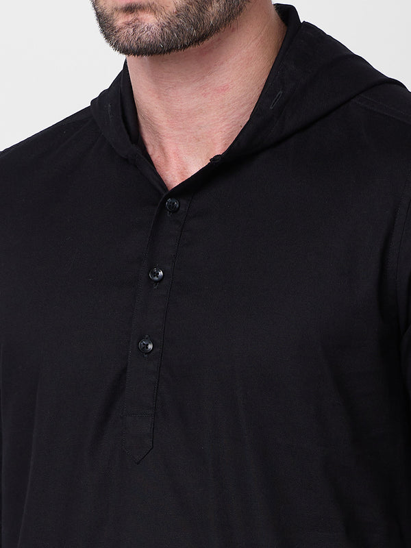 Killer Men Black Solid Slim Fit Shirts