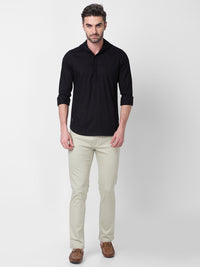 Killer Men Black Solid Slim Fit Shirts