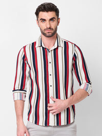 Killer Men Navy Stripe Slim Fit Shirts