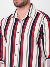 Killer Men Navy Stripe Slim Fit Shirts