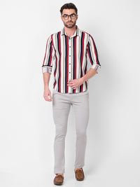 Killer Men Navy Stripe Slim Fit Shirts