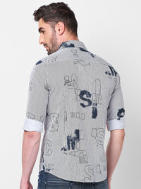 Killer Men White Stripe Slim Fit Shirts