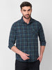 Killer Men Grey Checks Slim Fit Shirts