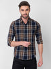 Killer Men Navy Checks Slim Fit Shirts