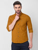 Killer Men Mustard Solid Slim Fit Shirts