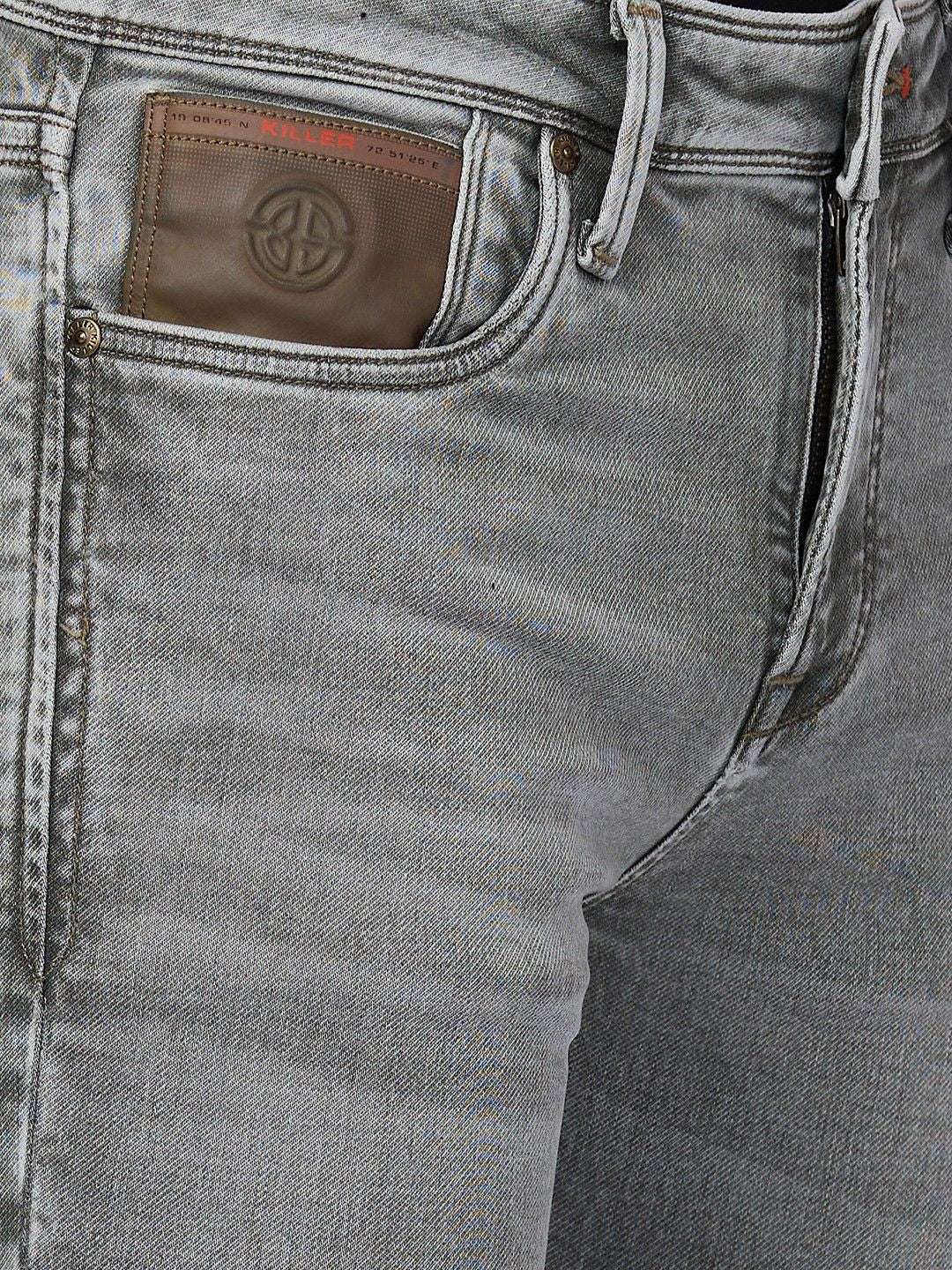 Killer Men Light Green Skinny Fit Jeans