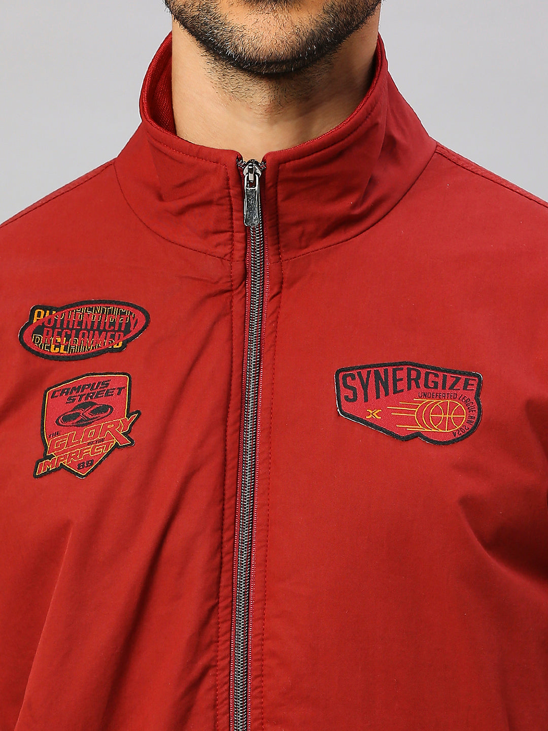 Killer Men Red Polo Neck Jackets