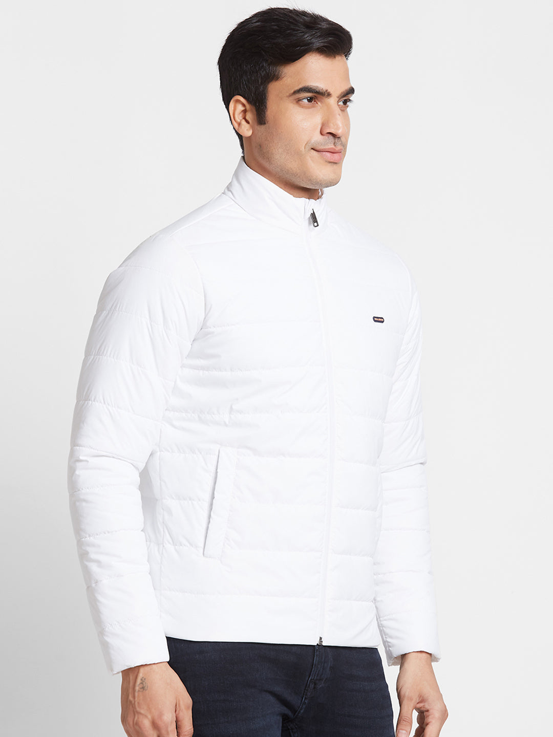 Killer Men White High Neck Jackets