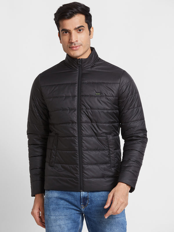 Killer Men Black High Neck Jackets