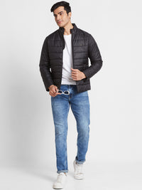 Killer Men Black High Neck Jackets