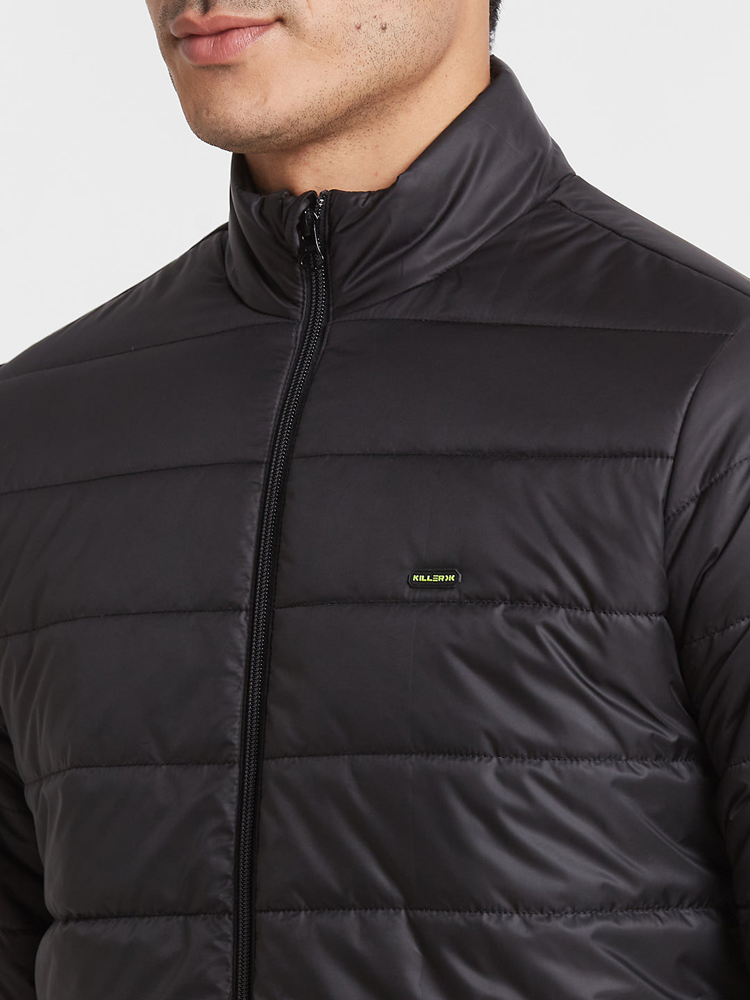 Killer Men Black High Neck Jackets