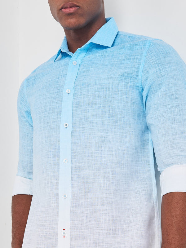 Killer Men Blue Printed Slim Fit Shirts