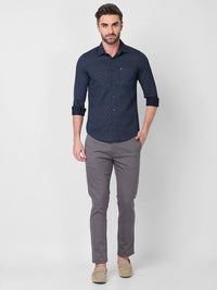 Killer Men Navy Printed Slim Fit Shirts