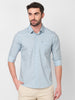Killer Men Light Blue Printed Slim Fit Shirts