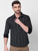 Killer Men Black Stripe Slim Fit Shirts