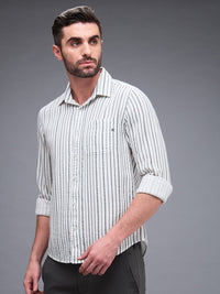 Killer Men Green Printed Slim Fit Shirts