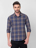 Killer Men Blue Checks Slim Fit Shirts