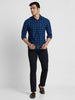 Killer Men Navy Checks Slim Fit Shirts