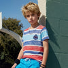 Kid's Red Slim Fit Printed T-Shirts