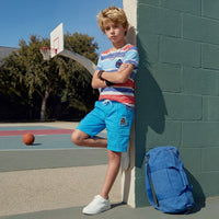 Kid's Red Slim Fit Printed T-Shirts