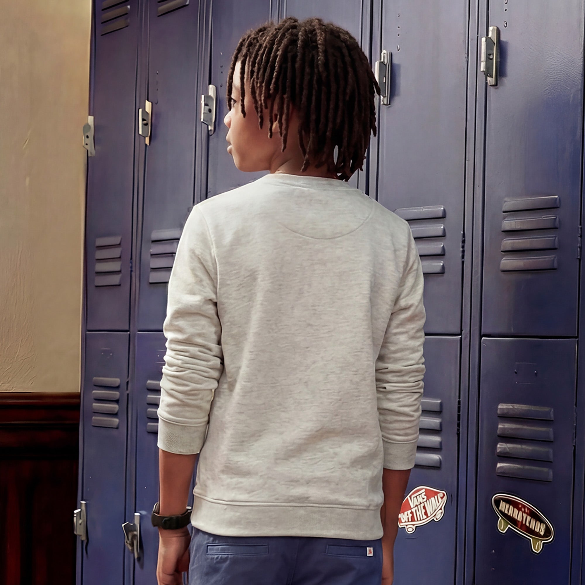 Kid's Grey Melange Sweat Shirts