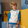 Kid's White Slim Fit Full Sleeves T-Shirts
