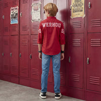 Kid's Maroon Regular Fit Shirts