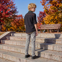 Kid's Black Regular Fit Shirts