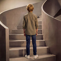 Kid's Fawn Regular Fit Shirts