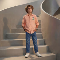 Kid's Blue Straight Fit Jeans