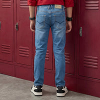 Kid's Light Blue Slim Fit Jeans