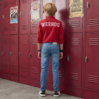 Kid's Light Blue Slim Fit Jeans