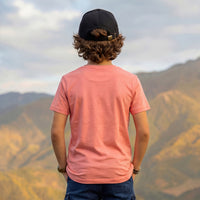 Kid's Pink Slim Fit Printed T-Shirts