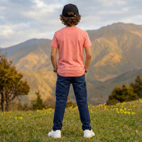 Kid's Pink Slim Fit Printed T-Shirts