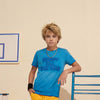 Kid's Blue Slim Fit Printed T-Shirts