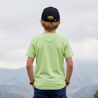 Kid's Green Slim Fit Printed T-Shirts