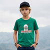 Kid's Green Slim Fit Printed T-Shirts