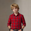Kid's Red Regular Fit Shirts