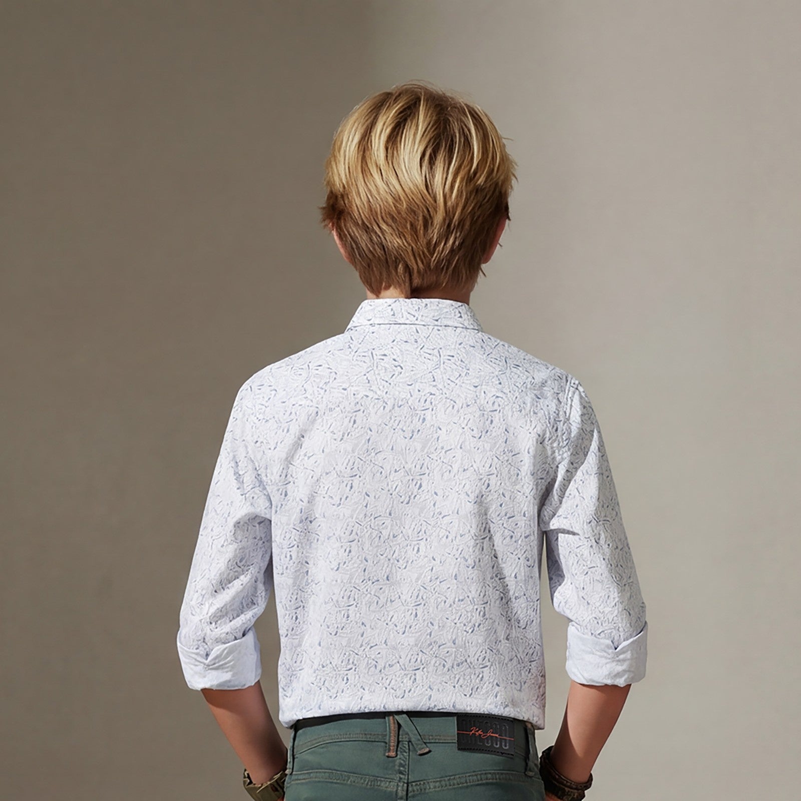 Kid's White Regular Fit Shirts