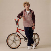 Kid's Maroon Regular Fit Shirts