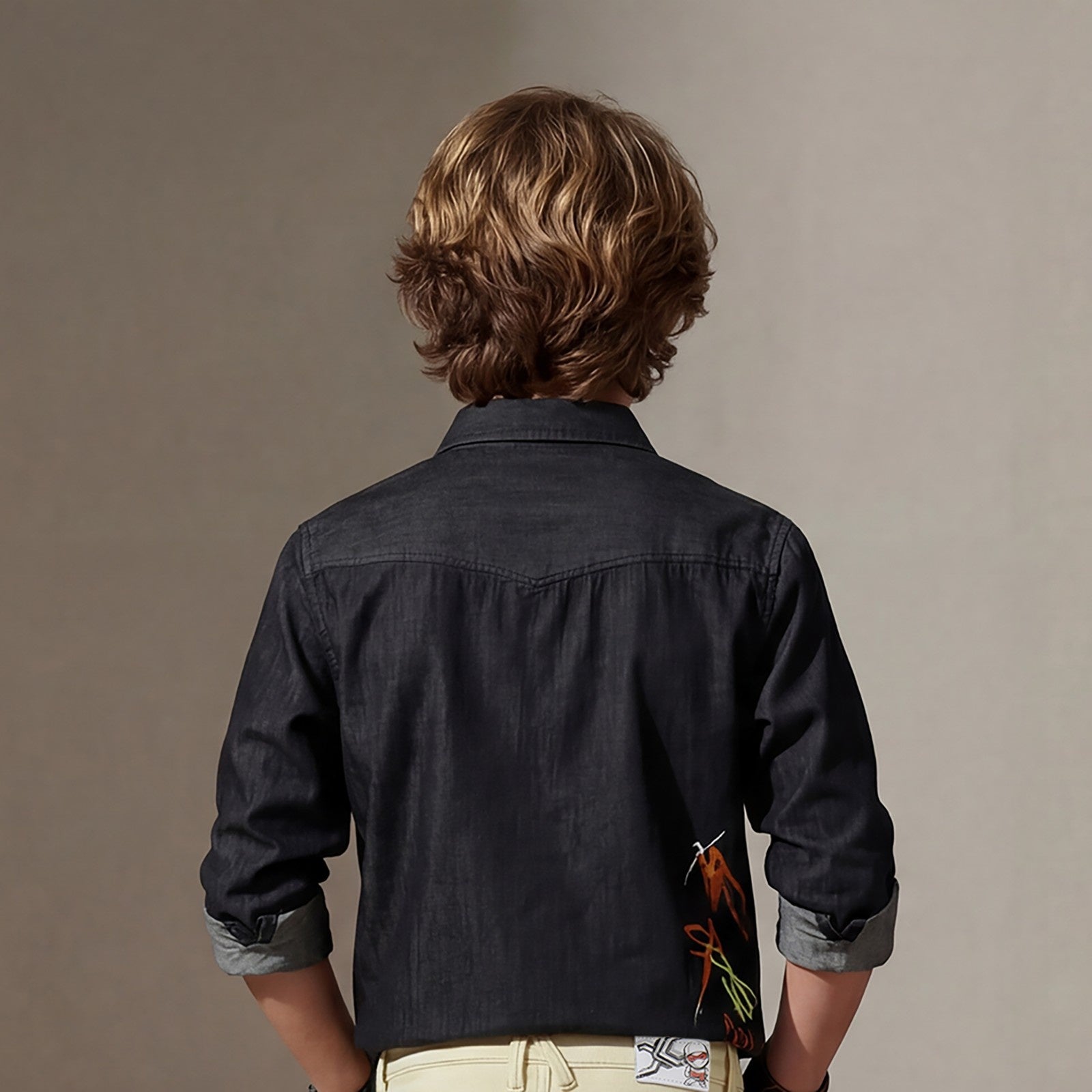Kid's Black Regular Fit Shirts