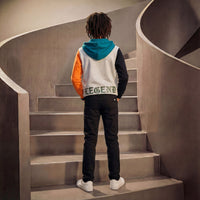 Kid's Black Slim Fit Trousers