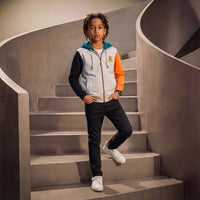 Kid's Black Slim Fit Trousers