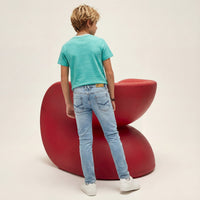 Kid's Green Slim Fit Printed T-Shirts